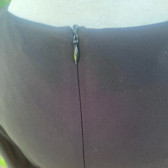 PINK MARTINI COLOR BLOCK DRESS WOMENS SMALL BLACK & MUSTARD YELLOW - Picture 8 of 9